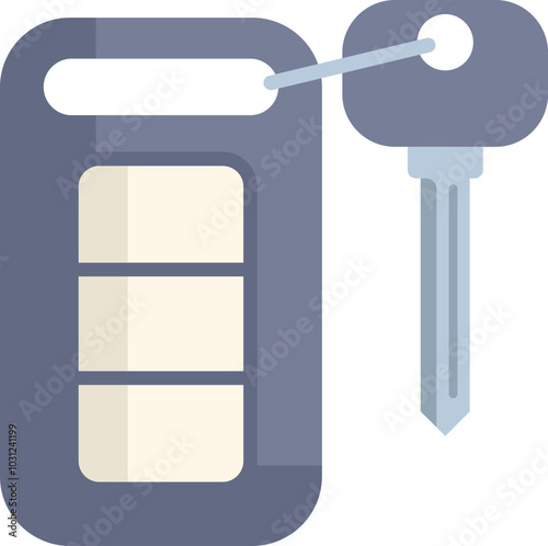 Wireless remote control key used to lock and unlock vehicle doors and trunks