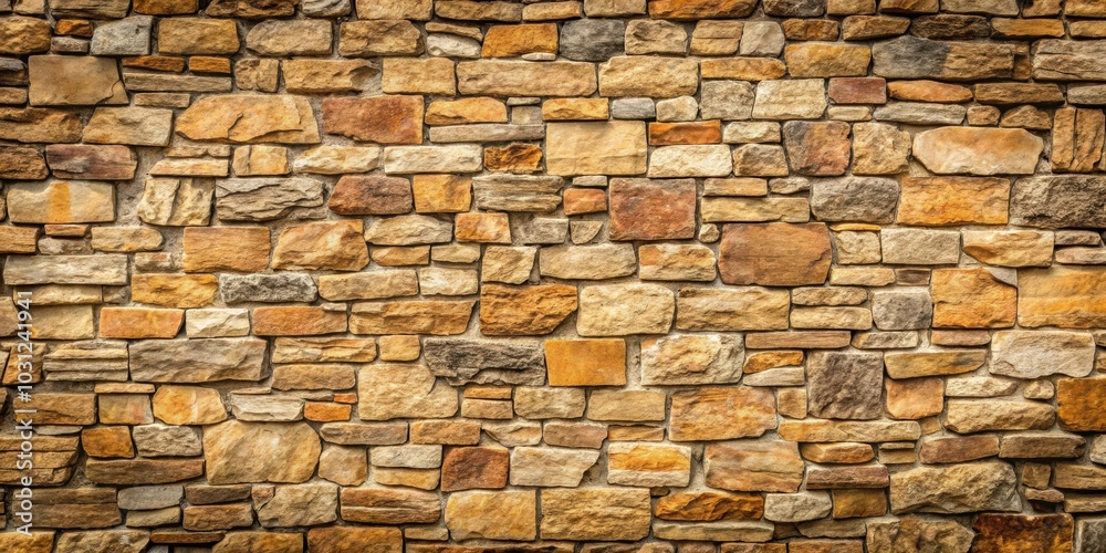 Obraz premium Stone wall background with a rough and textured abstract pattern , stone, wall, background, texture, rough, abstract