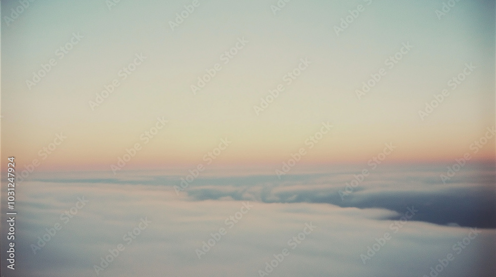 Fototapeta premium a vast expanse of sky stretches out with a soft gradient from pale blue at the horizon to a deep, rich indigo at its zenith
