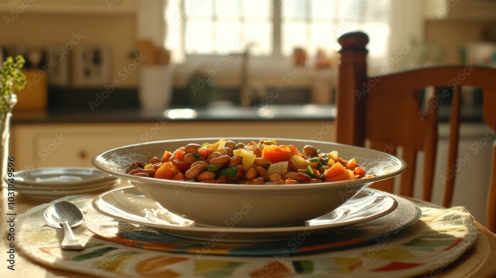 Fresh and Colorful Salad in Natural Light Fresh and Colorful Salad in Natural Light