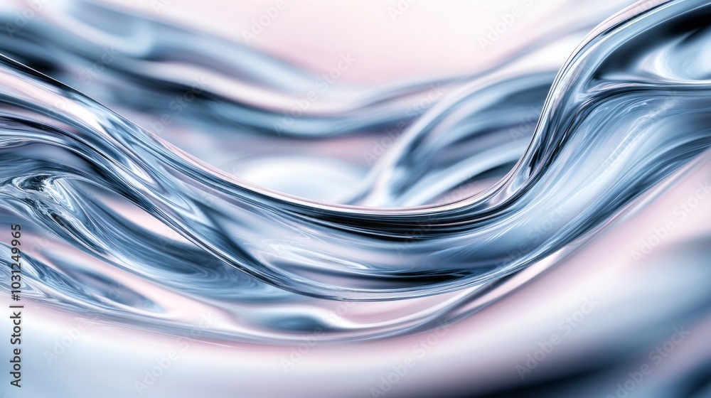 Abstract Liquid Waves Blue Pink Metallic Reflections 1 Abstract Liquid Waves Blue Pink Metallic Reflections 1