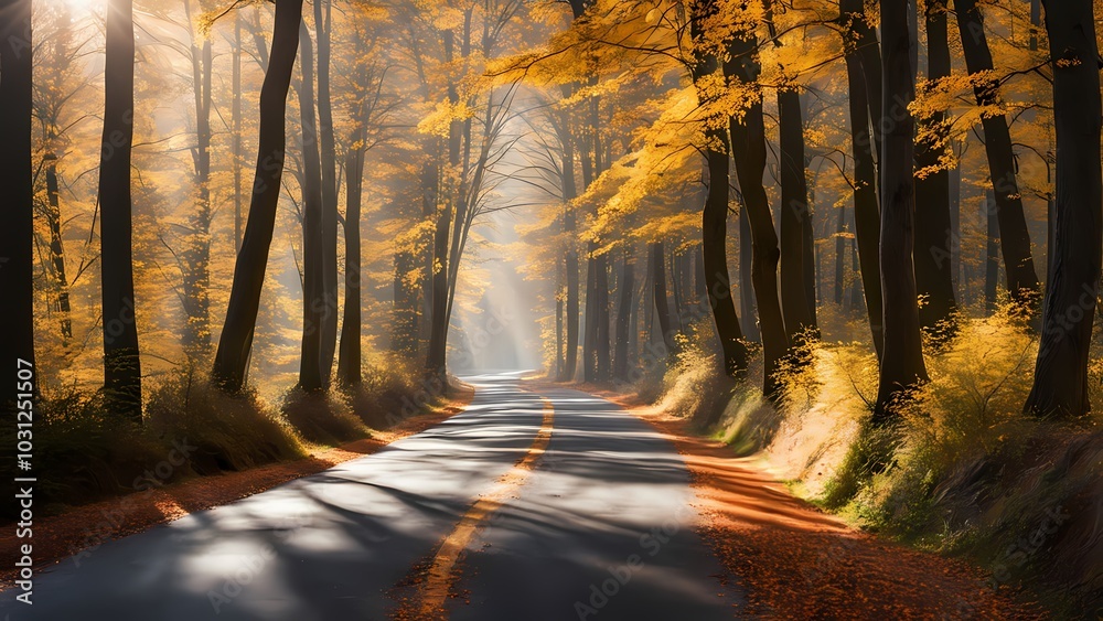 Fototapeta premium autumn in the forest