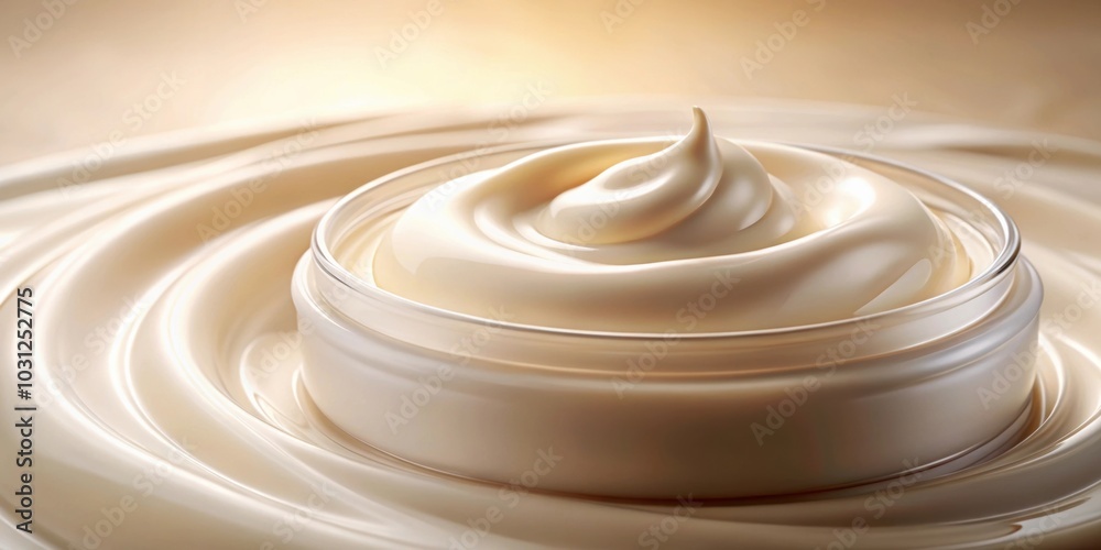 Smooth and creamy cosmetic product background with a pure liquid cream texture , skincare, beauty, makeup, foundation