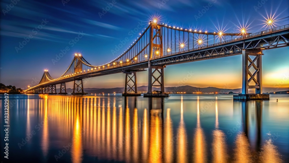 Long exposure night shot of Richmond to San Rafael Bridge Long exposure night shot of Richmond to San Rafael Bridge