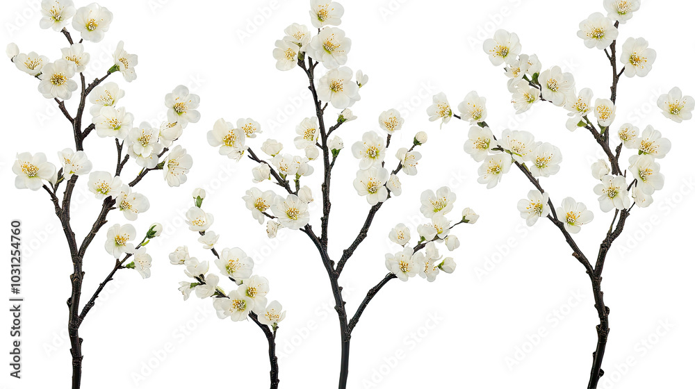 Delicate White Flowers Arranged on a Gray Background for Decoration Generative AI Delicate White Flowers Arranged on a Gray Background for Decoration Generative AI