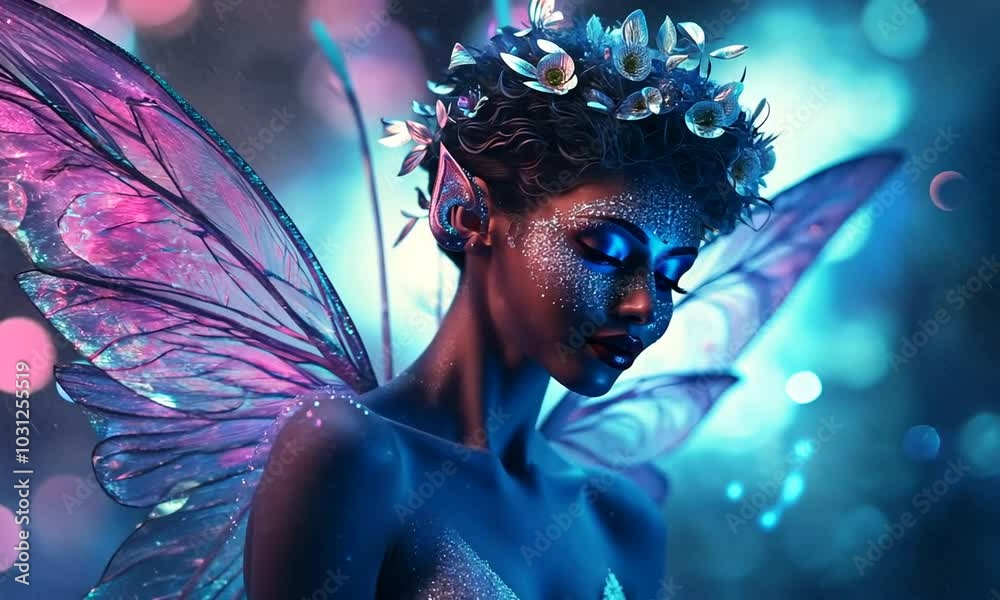Enchanted Fairy with Glimmering Wings