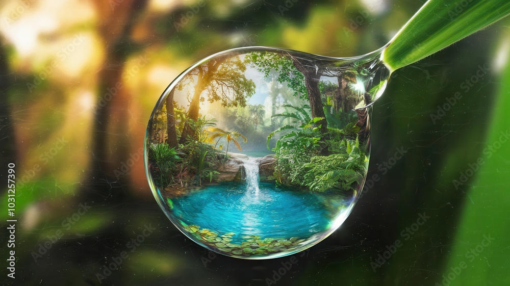 Glass of water with a tree in it Glass of water with a tree in it