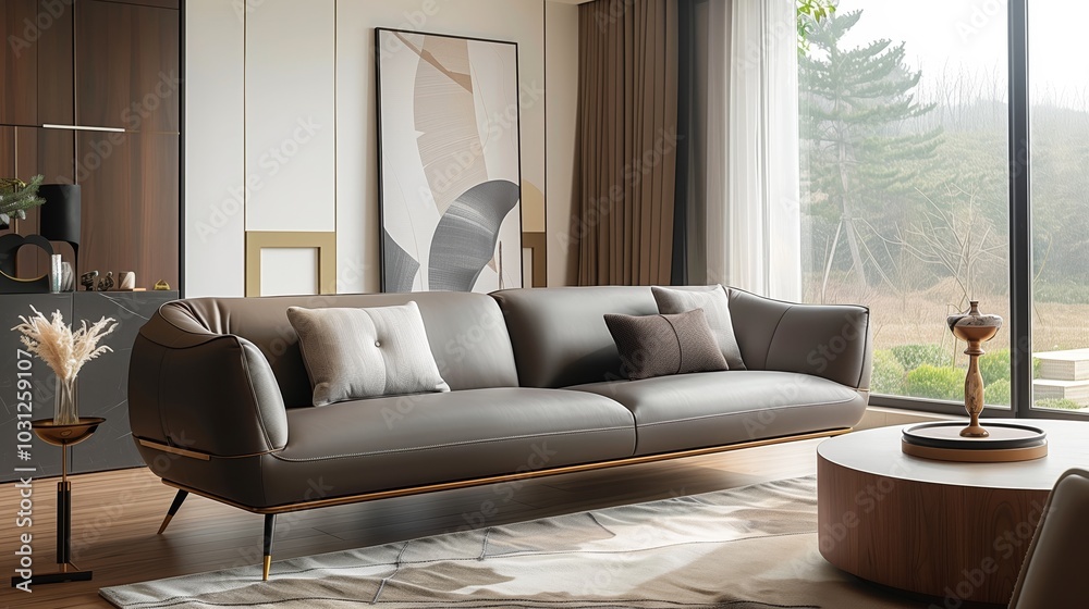 Fototapeta premium A modern apartment living room