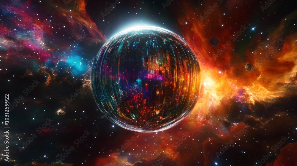 Glass Planet Shimmers with Cosmic Light Glass Planet Shimmers with Cosmic Light
