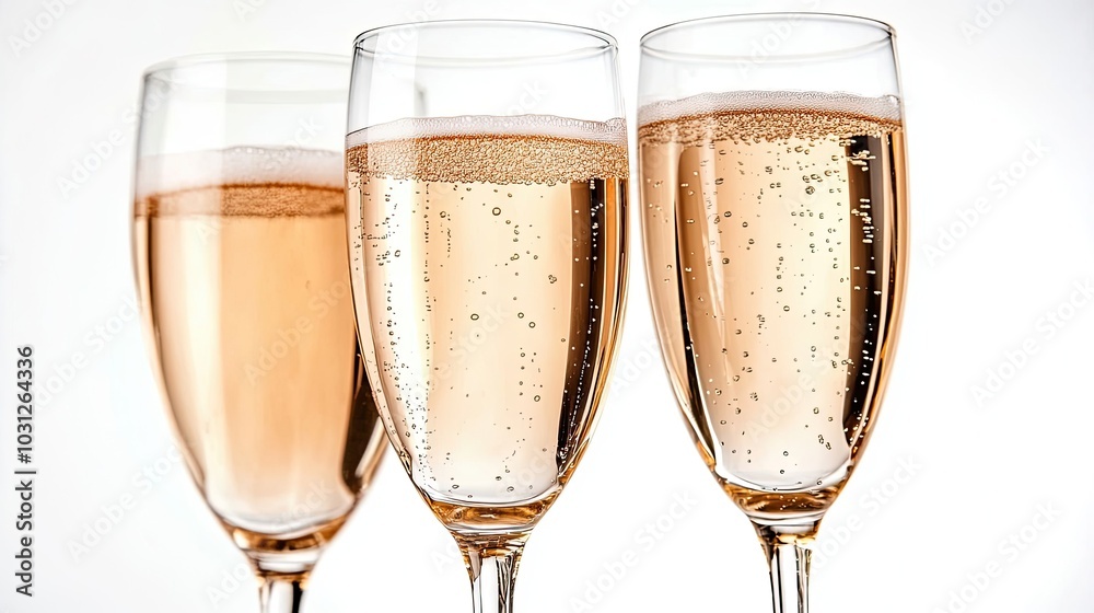 Celebratory Rose Sparkling Drinks in Elegant Glasses at a Party Generative AI Celebratory Rose Sparkling Drinks in Elegant Glasses at a Party Generative AI