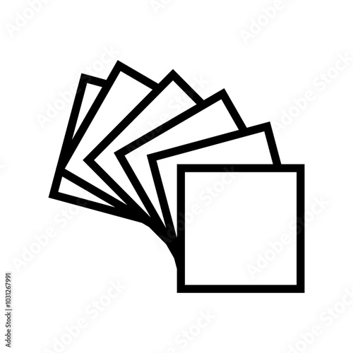 fabric swatches dressmaking fashion line icon vector. fabric swatches dressmaking fashion sign. isolated contour symbol black illustration
