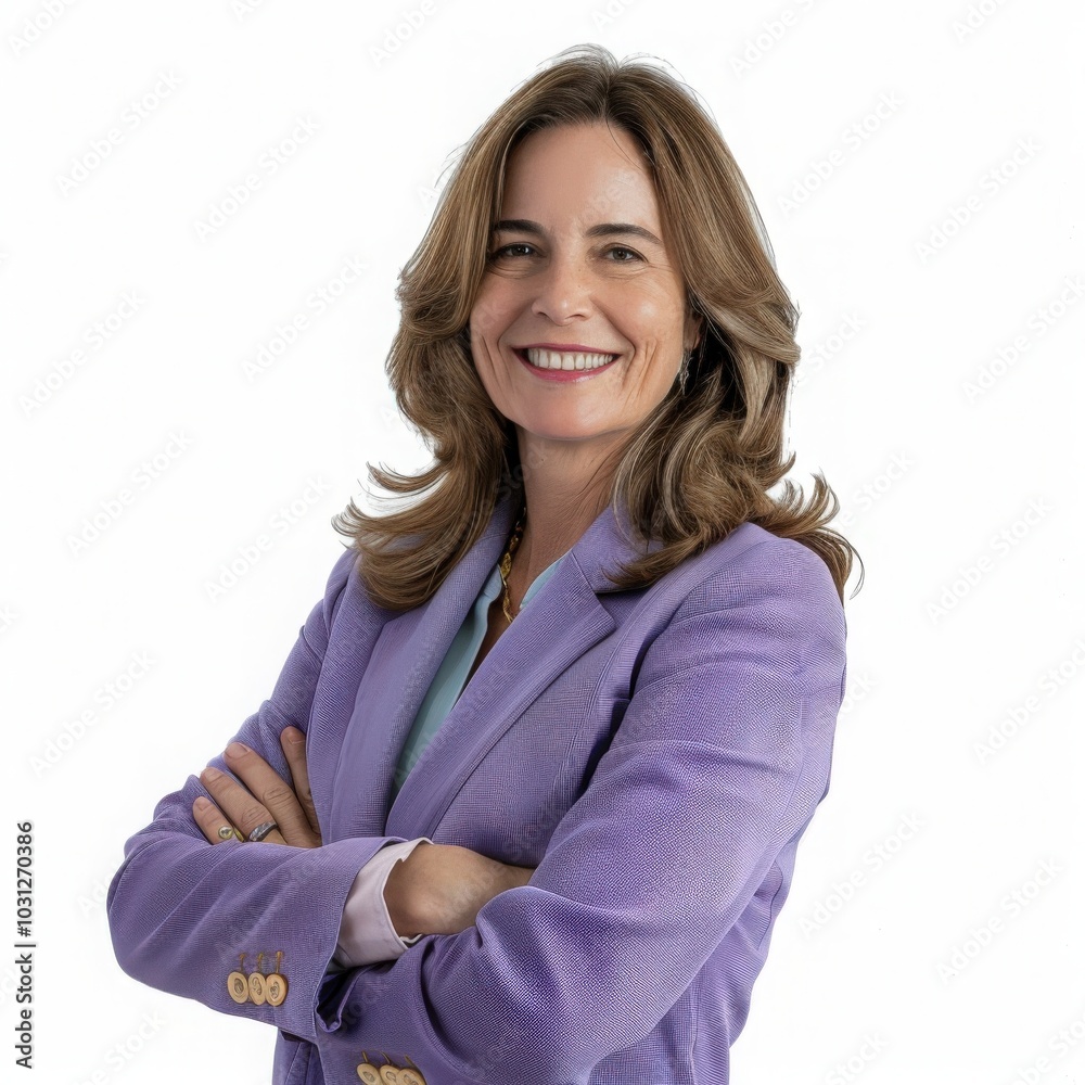 portrait of a business woman on white background portrait of a business woman on white background