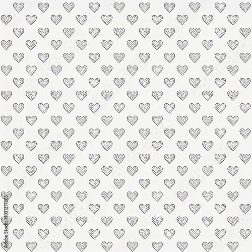 다양한 하트 패턴 이미지 일러스트 (Various heart pattern image illustration)