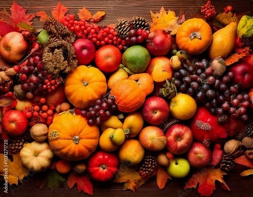 풍성한 가을 과일