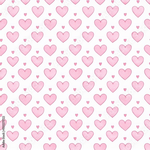 다양한 하트 패턴 이미지 일러스트 (Various heart pattern image illustration)