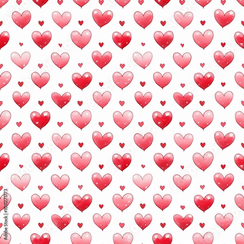 다양한 하트 패턴 이미지 일러스트 (Various heart pattern image illustration)