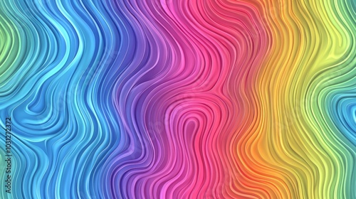 Colorful Abstract Waves Background Design