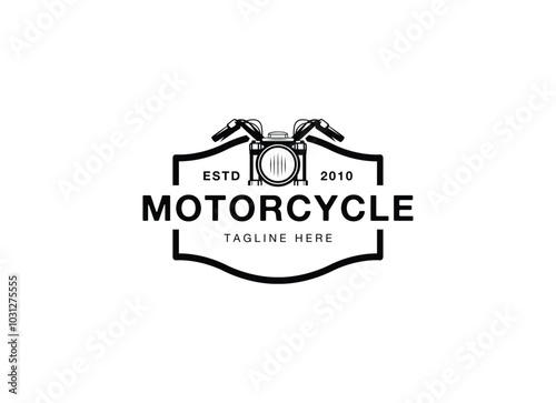 Motorcycle vintage logo design, California bikers logo design