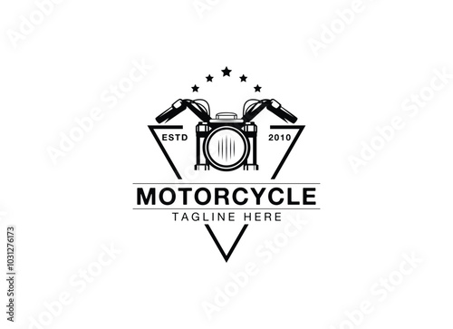Motorcycle vintage logo design, California bikers logo design