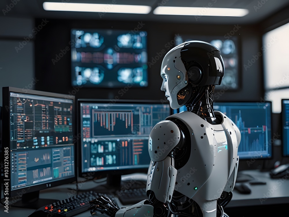 Standing on a mountain, a futuristic man overlooks a modern city, symbolizing ambition and the pursuit of progress. Standing on a mountain, a futuristic man overlooks a modern city, symbolizing ambition and the pursuit of progress.