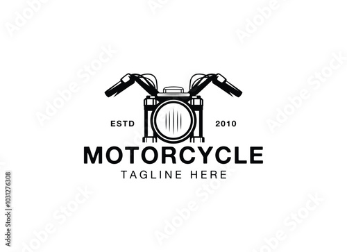 Motorcycle vintage logo design, California bikers logo design