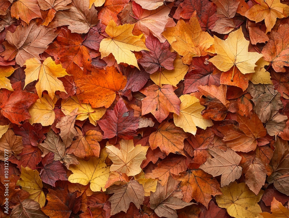 Autumn, fall leaves background. - ai Autumn, fall leaves background. - ai