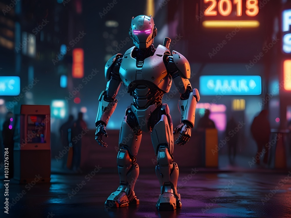 Standing on a mountain, a futuristic man overlooks a modern city, symbolizing ambition and the pursuit of progress. Standing on a mountain, a futuristic man overlooks a modern city, symbolizing ambition and the pursuit of progress.