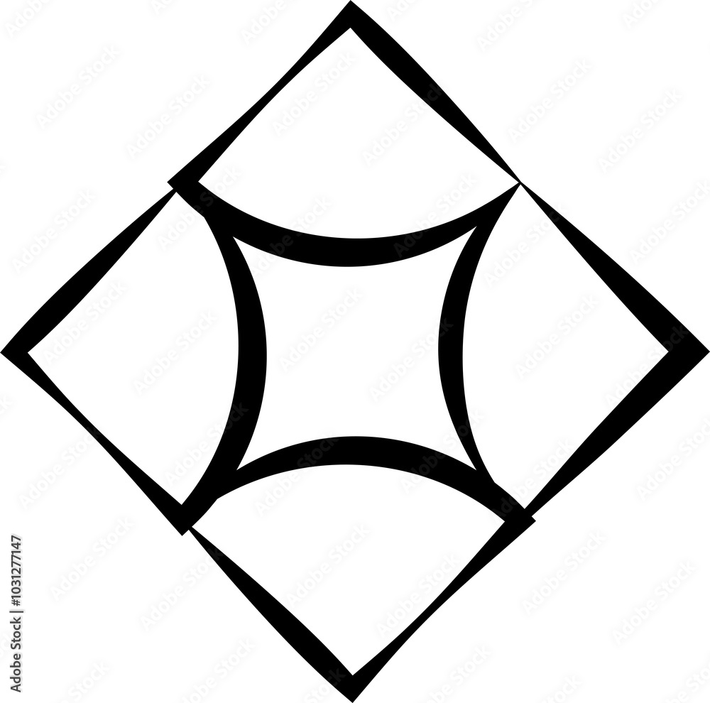 Square line shapes. Geometric elements Square line shapes. Geometric elements