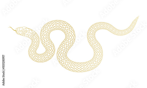A simple cartoon snake pattern