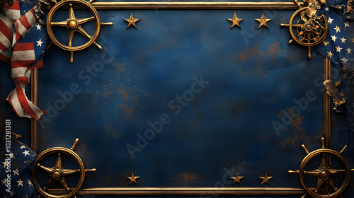 A decorative blue backgroun...