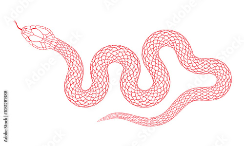 A simple cartoon snake pattern