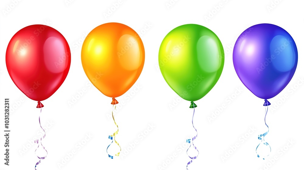 A vibrant collection of colorful birthday balloons floating gracefully in the air, creating a festive and joyful atmosphere. The balloons are in a variety of bright, cheerful colors, including red, A vibrant collection of colorful birthday balloons floating gracefully in the air, creating a festive and joyful atmosphere. The balloons are in a variety of bright, cheerful colors, including red,