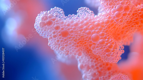 Close-up of vibrant coral-l...