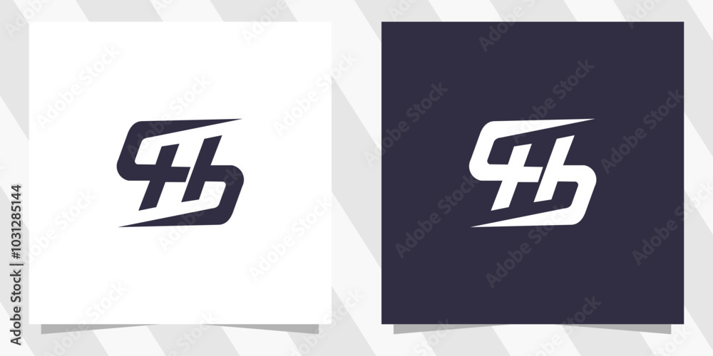 letter sh hs logo design letter sh hs logo design