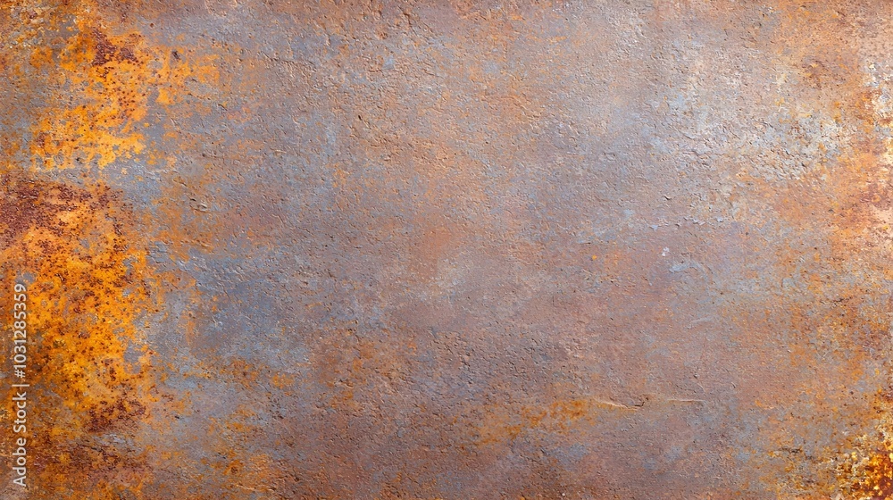 Rusted Metal Texture with Peeling Paint and Grungy Patina on Aged Surface Rusted Metal Texture with Peeling Paint and Grungy Patina on Aged Surface