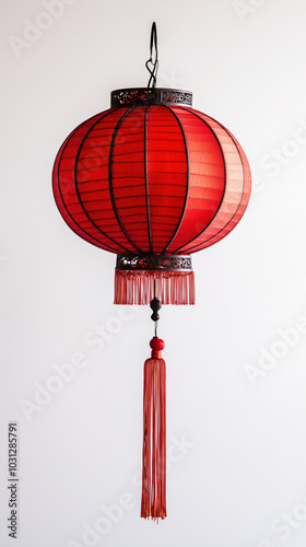 Chinese lantern isolated on white background.
