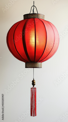 Chinese lantern isolated on white background. photo