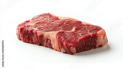 Beef isolated on white background.