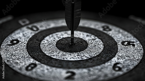 Close-up of a dartboard wit...