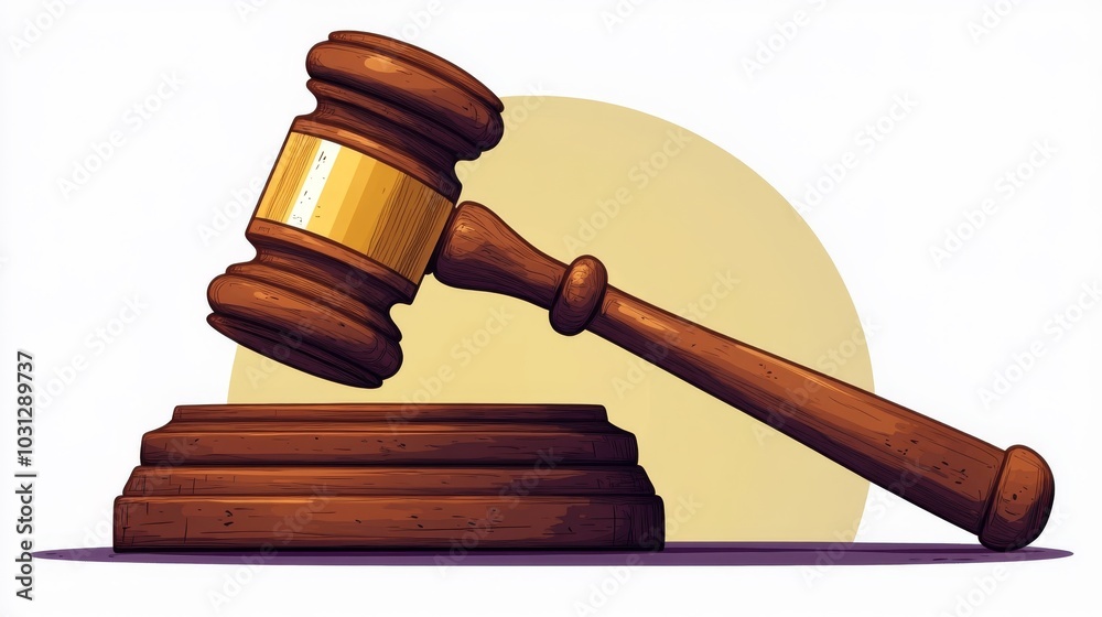 Judges wooden hammer Judges wooden hammer