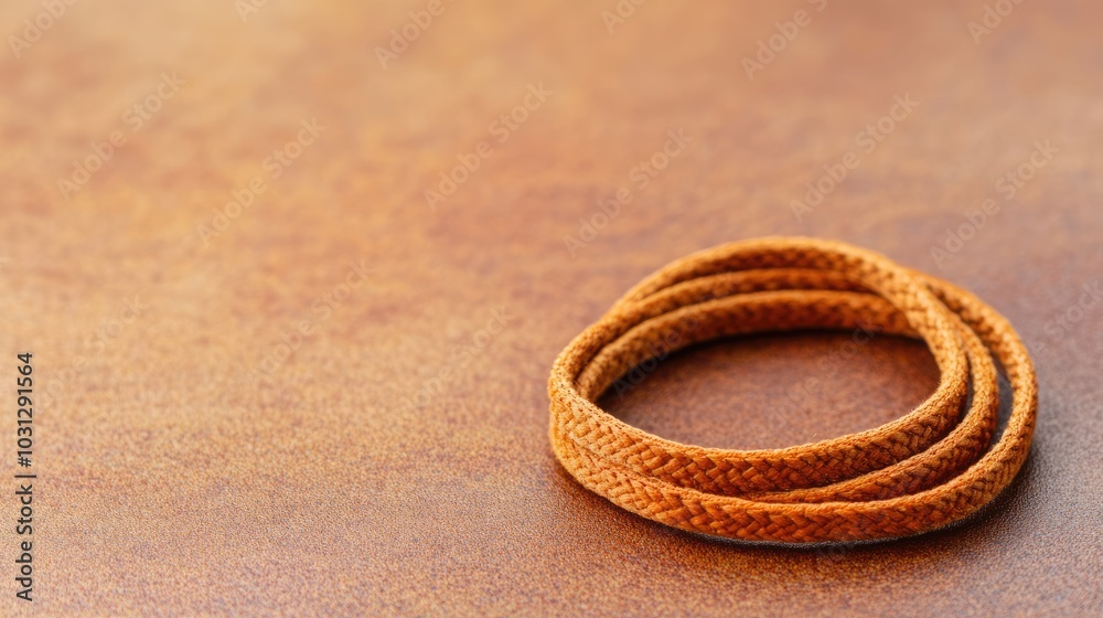 Fototapeta premium Rope Coil on Warm Background