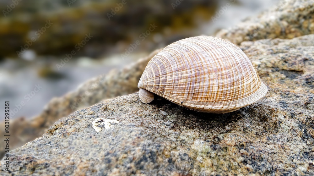 Fortified Clam Shell in Self-Defense Position, Nature’s Protective Mechanism Fortified Clam Shell in Self-Defense Position, Nature’s Protective Mechanism