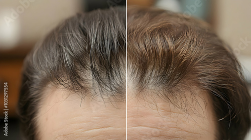 Comparison of hair before a...