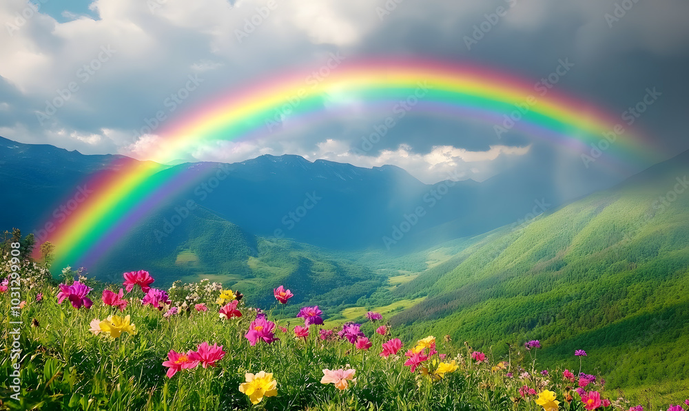 Naklejka premium Spectacular Nature and Scenic Wonders: Golden Hour Sunsets, Lush Forests, Tranquil Beaches, and Vibrant Fields of Flowers in Stunning Views