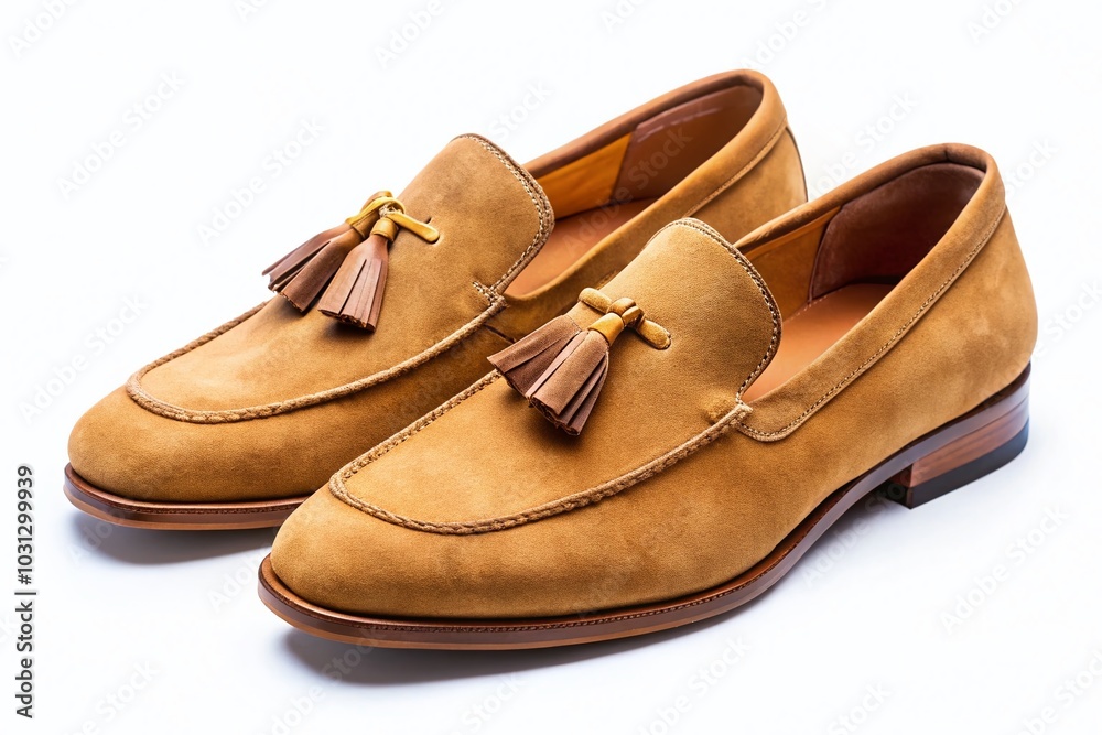 Naklejka premium Chic Suede Tassel Loafers for Men - Sophisticated Comfort in Fashion Footwear
