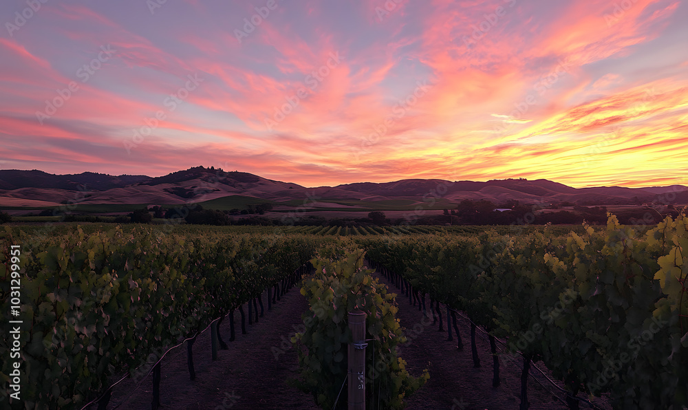 Naklejka premium Spectacular Nature and Scenic Wonders: Golden Hour Sunsets, Lush Forests, Tranquil Beaches, and Vibrant Fields of Flowers in Stunning Views