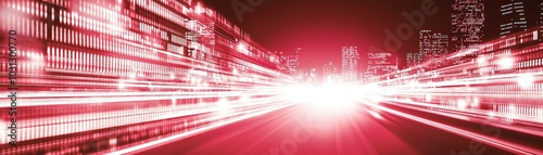 Mesmerizing Red Vortex in Anime Style