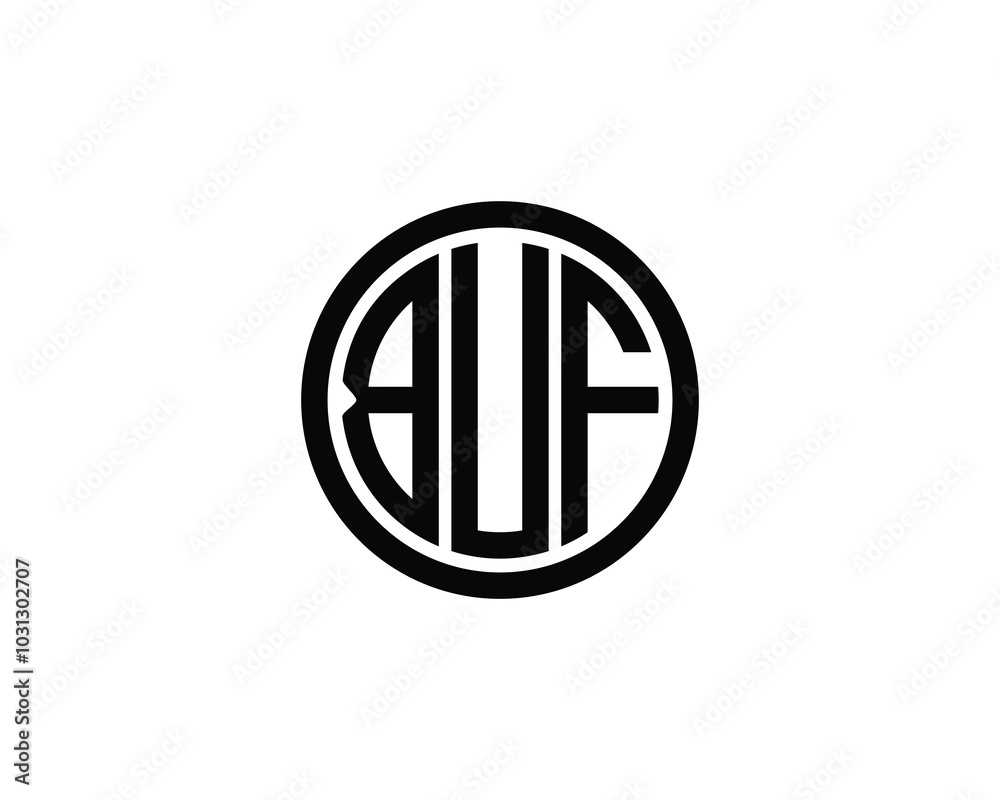 BUF logo design vector template. BUF BUF logo design vector template. BUF