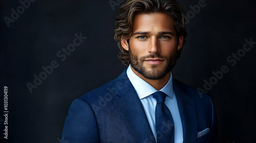 A well-dressed man in a sui...