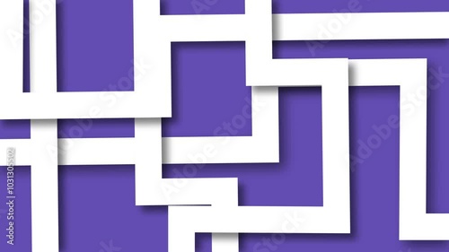 Abstract line motion papercut banner multicolor